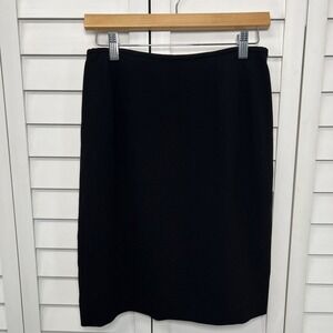 Tahari Lined Career Business Minimalist Pencil Skirt Women's Size 8 Black